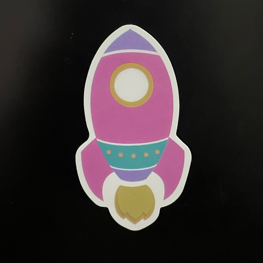 Spaceship Rocket Sticker